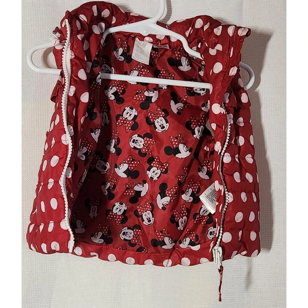 Disney‎ Minnie Mouse vest H & M brand 4-6 month red/white